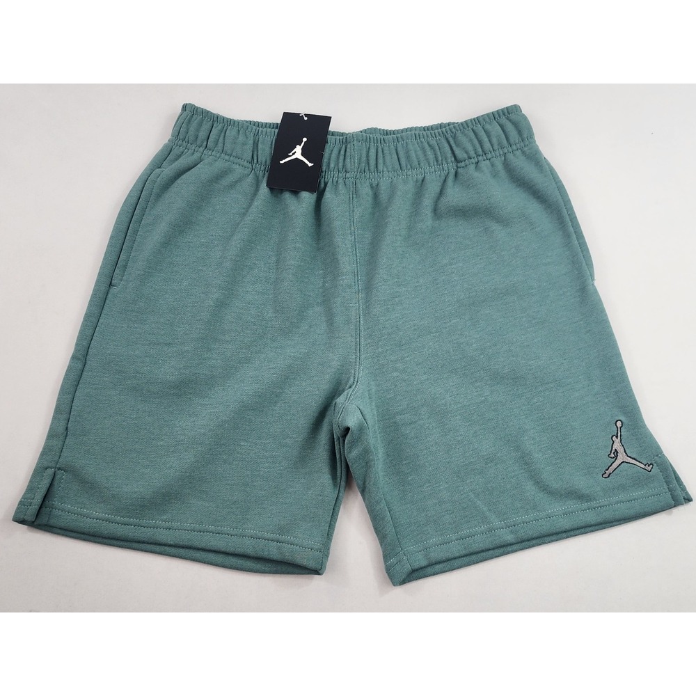 Jordan sweatshorts womens W 30 " green cotton pockets fleece DX9675-310 ladies